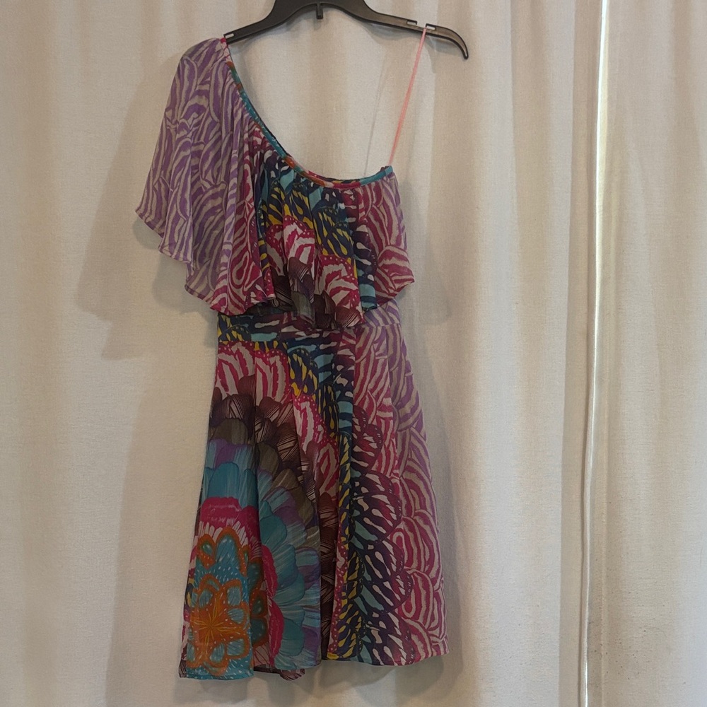 Morgan de Toi Multicolor One-Shoulder Dress